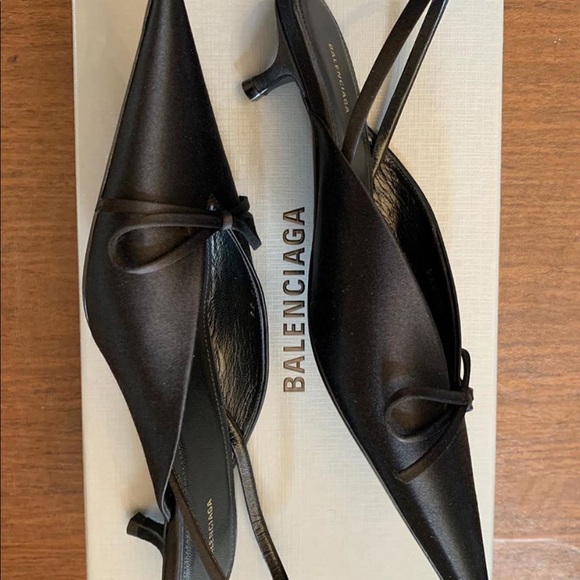 Balenciaga Knife Satin Sling Back Heel - Picture 4 of 4